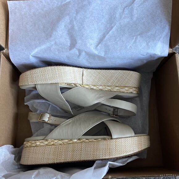 Sanctuary All Smiles Leather Banded Platform Sandals size 8,5M - Picture 5 of 7